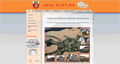 Desktop Screenshot of obec-slatina.cz